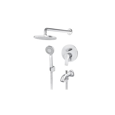 Baterija za tuš kadu sa uzidnim tušem i ručicom i izlivom Rosan B/2 JB31701