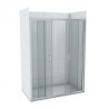 Dupla klizna vrata 1500x1950 6mm providno staklo Concept Opal C-02-P150/2