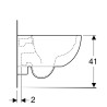 Konzolna WC šolja Geberit Selnova kompakt rimfree 500.377.01.2