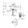 Baterija za lavabo Grohe Eurosmart Cosmopolitan S 23925000