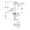 Baterija za lavabo XL Grohe BauEdge New 23761001